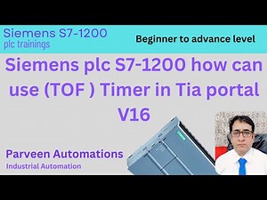 Siemens plc S7-1200 how can use (TOF ) Timer in Tia portal V16