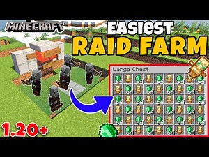 How to Build an Automatic Raid Farm in Minecraft 1.20 | Totem of Undying & Emerald Farm Tutorial