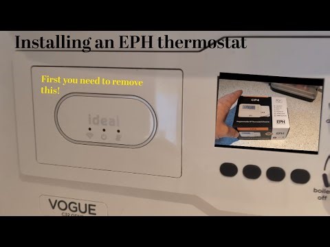 Installing an EPH CP4 programmable thermostat on an Ideal Vogue