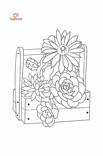Flowers Coloring Pages for Adults - Print and Online for Free!