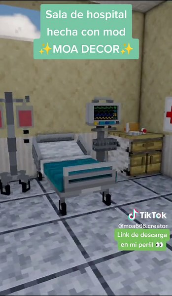 Hospital Decoration in Minecraft with Moa Decor Mod