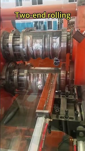 Roll forging machine new technology :Two end rolling . #rollforging