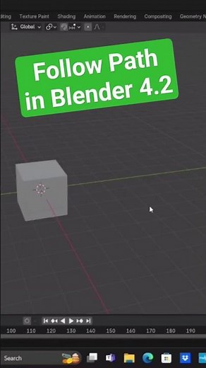 How to Make an Object Follow a Path in Blender 4.2 #blender