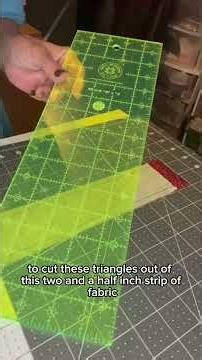 How to make half square triangles with 2 1/2” strips