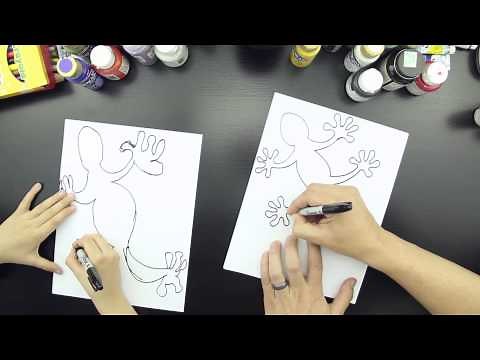 How To Draw A Lizard