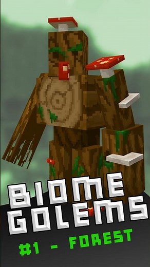 Biome specific golem #1 blockbench custom mob forest golem