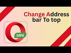 How to Change Address Bar to Top in Opera Mini