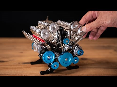 Building a V8 Engine - Full Metal Car Engine Model Kit