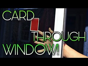 CARD THROUGH WINDOW?! Card Trick Tutorial