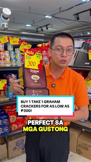 BUY 1 GET 1 GRAHAM CRACKERS FOR AS LOW AS ₱300 this coming live natin on the Orange App, December 12, 12PM! Mag Subscribe na and get a chance to win a Brand New Motorcycle & Tricycle! #MYSanGraham #GrahamCrackers