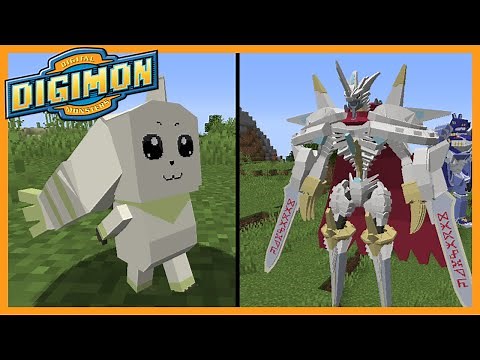 NEW DIGIMON, ANIMATIONS & MORE TO EXPLORE! Minecraft Digimobs Mod