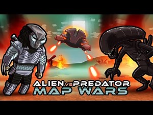 Alien vs Predator MAP WARS! (Minecraft)