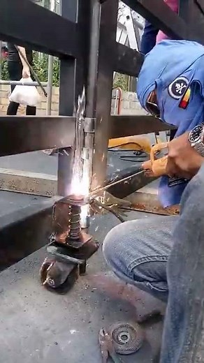 installation of rubber spring loaded gate caster wheel