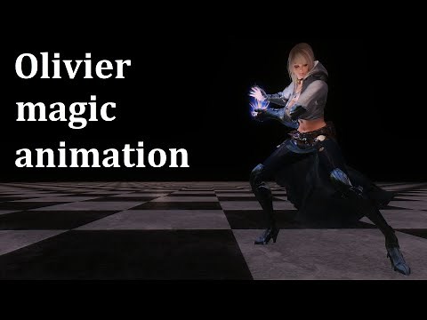 【Olivier magic animation LE SE】Skyrim スカイリム モーション