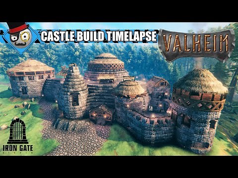 Valheim - Castle Build - Base Building - Timelapse