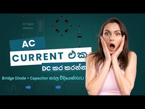 ⚡AC to DC Conversion Using Diode Bridge & Capacitor |animation video⚡