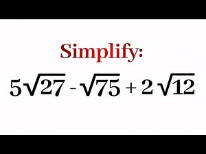 How To Simplify Radical Expressions Easily | Apply Surds Rules - SAT, ACT, GCSE Maths