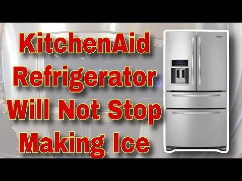 How to Fix KitchenAid Refrigerator Making Ice Non Stop | Always Dumping Ice | Model KFXS25RYMS2