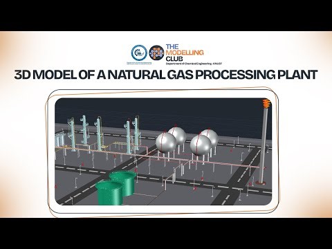 3D MODEL OF A NATURAL GAS PROCESSING PLANT
