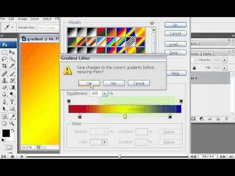 How to use the Gradient tool in PhotoShop - Adobe Photoshop Tutorials