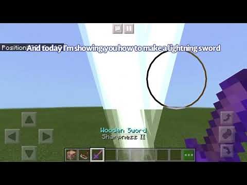 How to make a lightning sword in Minecraft bedrock edition