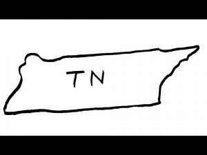 How to Draw Tennessee Map | Easy Outline of TN State (USA) | Step-by-Step Guide | @XYZArts007