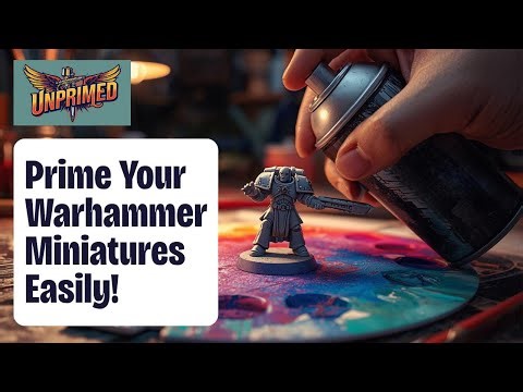 A simple guide to easily prime your miniatures for painting without loosing any detail.