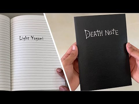 REAL Death Note (Unboxing + ALL Pages) - Includes ALL Character Names + Light's name itself.