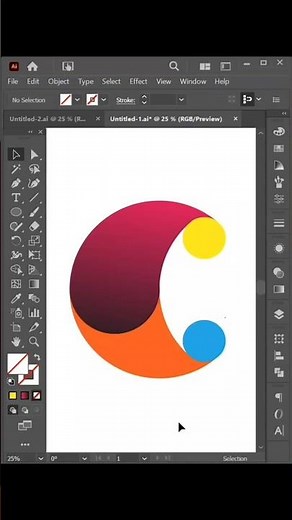 Letter C logo design in adobe illustrator#tutorial#design#adobe