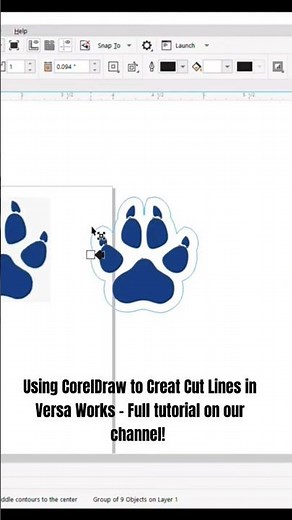 VersaWorks Cut Lines using CorelDraw!