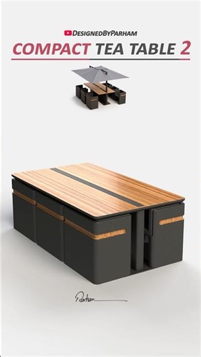 This Tiny Table Hides a Massive Trick - COMPACT TEA TABLE 2