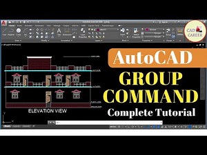 [AutoCAD] GROUP Command Complete Tutorial With Example | UNGROUP Objects, Group Edit , Group ON/OFF