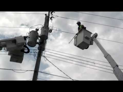 Loud explosion blown fuse transformer bank Chamberlain SD