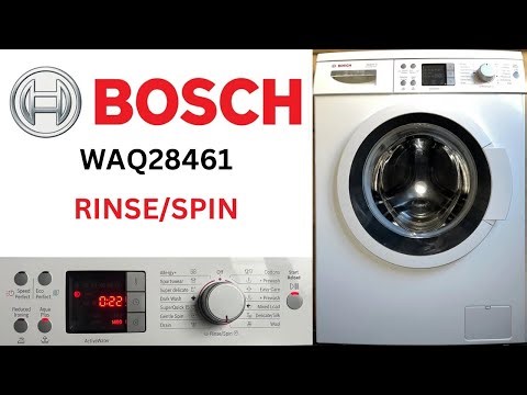 Bosch Exxcel 8 WAQ28461 Washing Machine - Rinse/Spin