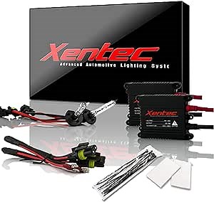 Xentec H1 5000K HID xenon bulb x 1 pair bundle with 35W Digital Slim Ballast x 2 (Ivory White)