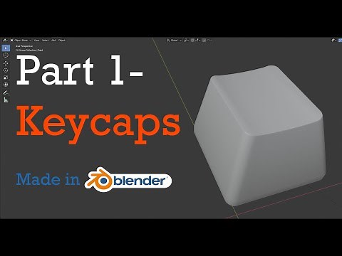 How to build a keyboard in Blender- Part 1
