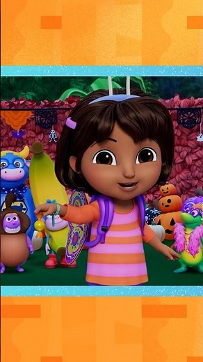 Dora plays Halloween hide and seek! #shorts