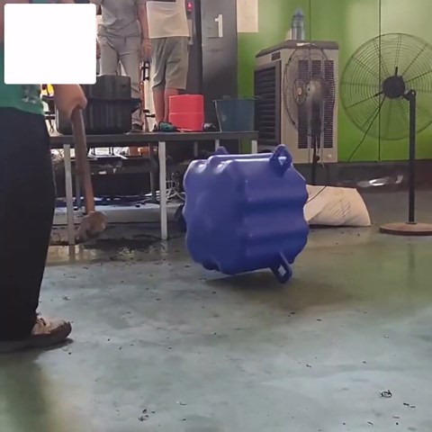 Portable Large Floating Platform, High Load-Bearing Capacity HDPE Floating Dock for Yachts/Boats, Heavy Duty Fishing Rafts with Anti-Slip Texture(Blue,H 40cm/15.7inch)