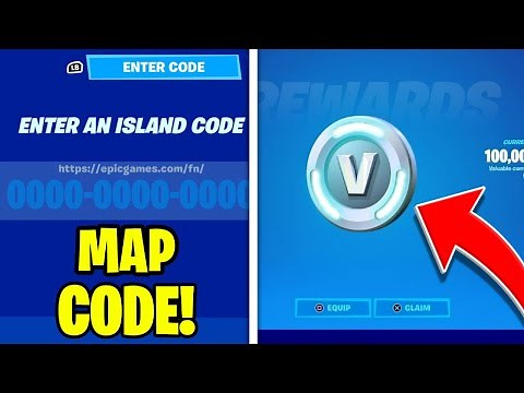 New FREE V BUCKS MAP CODE in Fortnite! (Secret Glitch)