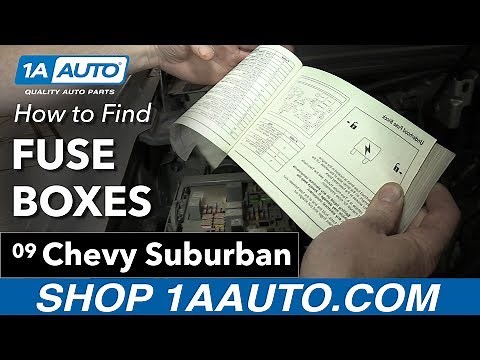 How to Find Your Fuse Boxes on a 07-14 Chevy Suburban