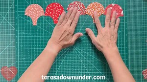 52K views · 672 reactions | The clamshell is a popular EPP shape known for its graceful curves and versatility in quilt designs. Get the pillow pattern and watch the video tutorial: https://teresadownunder.com/2023/09/16/master-the-art-of-english-paper-piecing-epp-with-the-cobblestone-pattern-2/ | TeresaDownUnder | Facebook