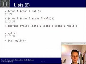 Scheme 2: Basics - pairs and lists