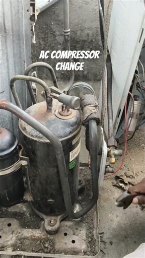 Lg Ac Compressor change Out door Compressor Ac Compressor #acservice #accompressor