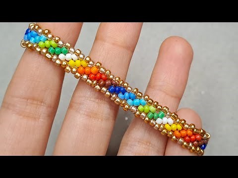 Simple and Beautiful Seed Bead Bracelet Tutorial: Perfect for Beginners/ Seed beads/Beaded bracelet