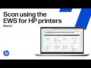 Scan from an HP printer using the Embedded Web Server (EWS) | HP printers | HP Support