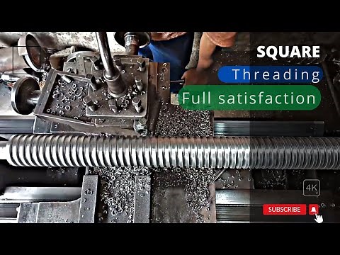 Square thread cutting tool for all materials || square thread cutting on lathe machine |(AEW) Part 1
