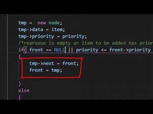 Priority queue using linked list | C++ implementation