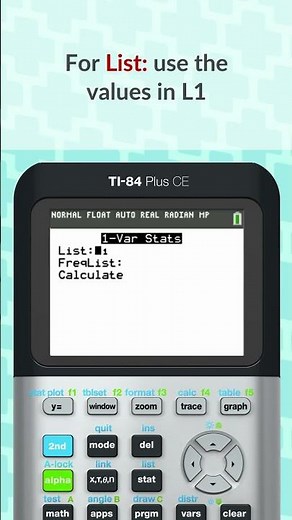 How to calculate the mean and standard deviation of a random variable with the TI-84 Plus CE
