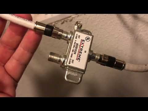 How To simple fast Cable TV Comcast Charter self install the cables with splitter