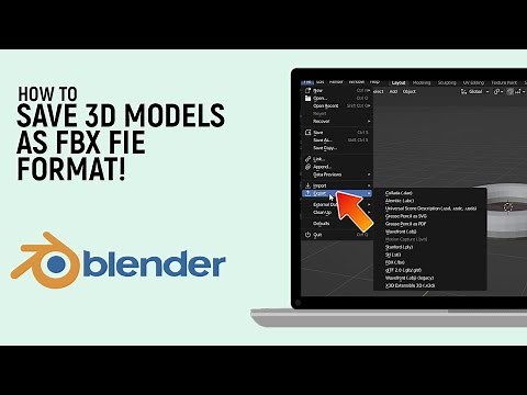 How to Save Blender 3D Models as FBX File Format [easy]